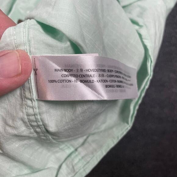 Ariat Solid Slub Classic Dress Shirt Men's XXL Green Button Down Long Sleeve - Picture 11 of 13